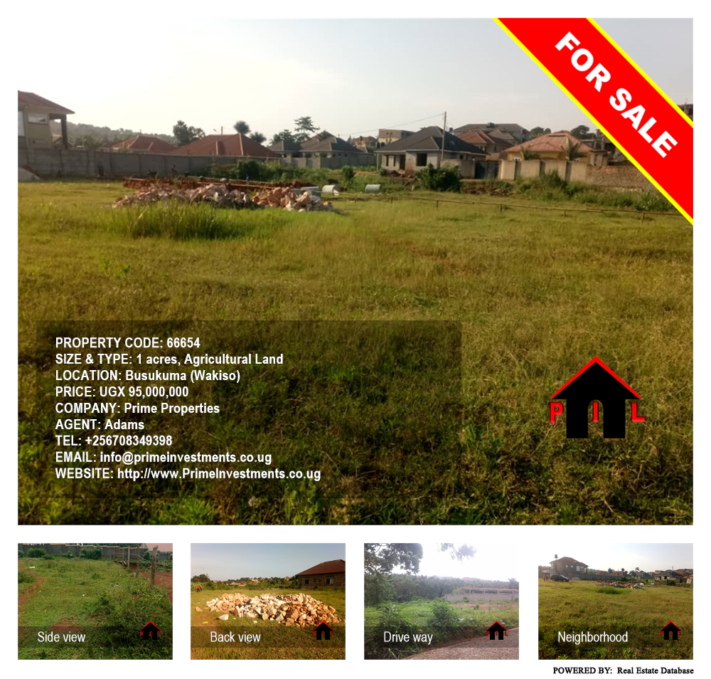 Agricultural Land  for sale in Busukuma Wakiso Uganda, code: 66654