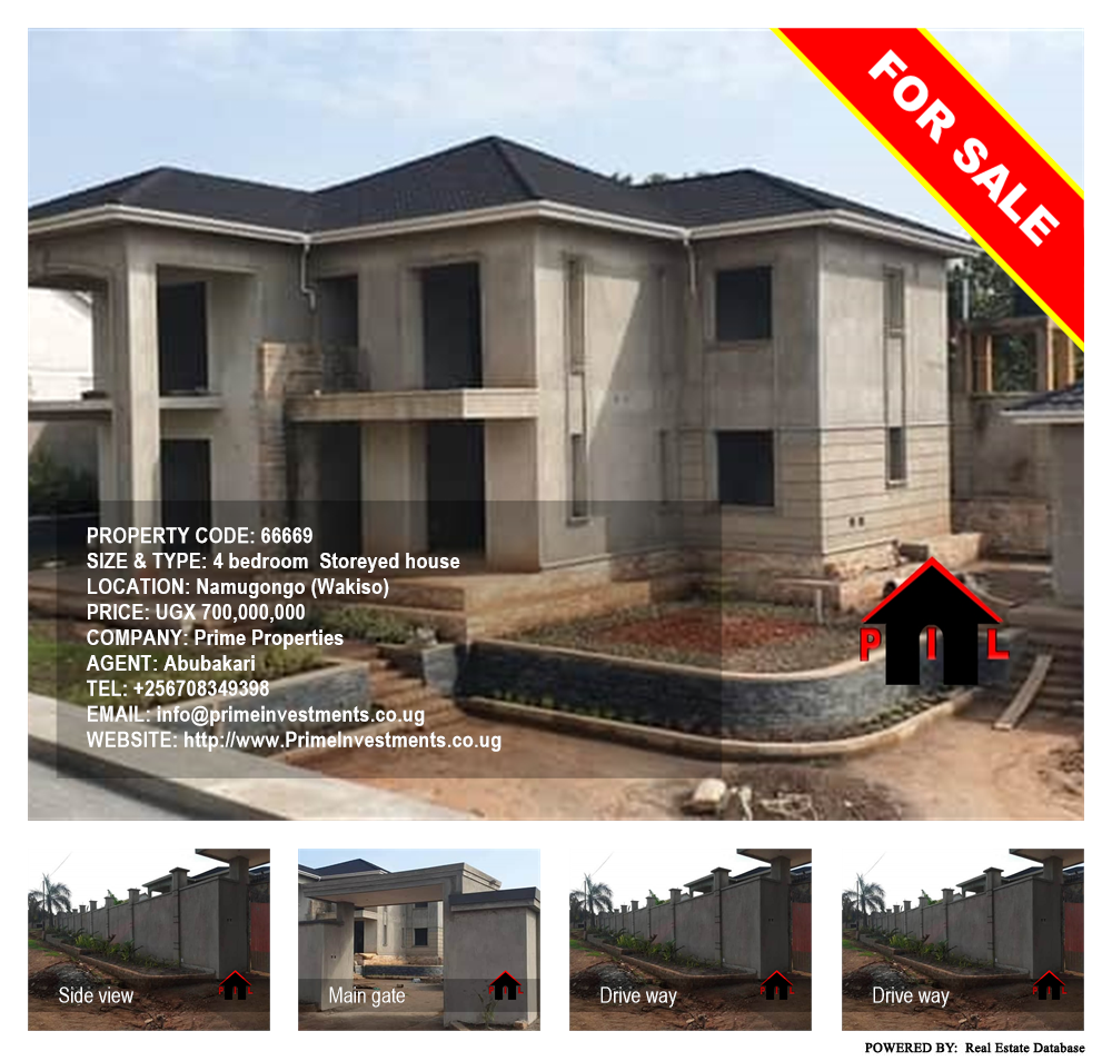 4 bedroom Storeyed house  for sale in Namugongo Wakiso Uganda, code: 66669