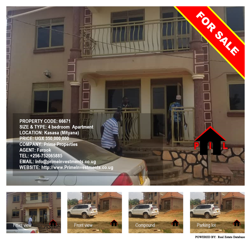 4 bedroom Apartment  for sale in Kasasa Mityana Uganda, code: 66671
