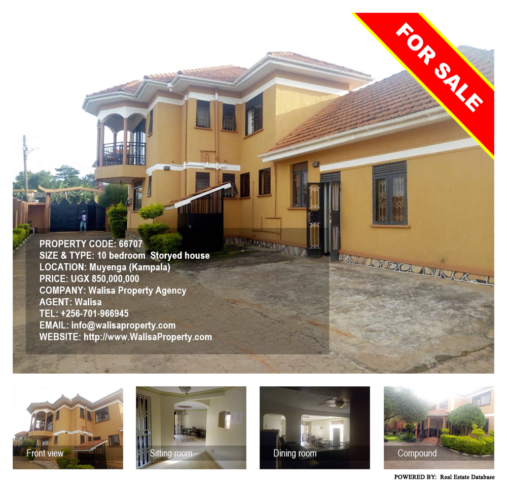 10 bedroom Storeyed house  for sale in Muyenga Kampala Uganda, code: 66707