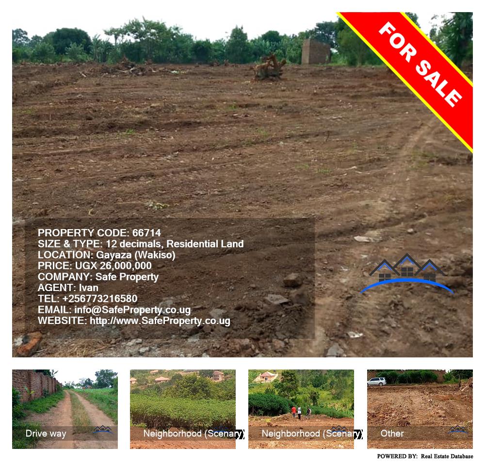 Residential Land  for sale in Gayaza Wakiso Uganda, code: 66714