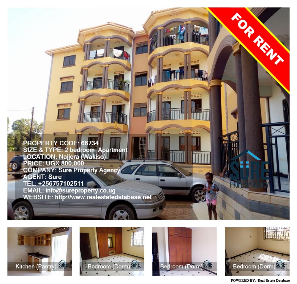 2 bedroom Apartment  for rent in Najjera Wakiso Uganda, code: 66734