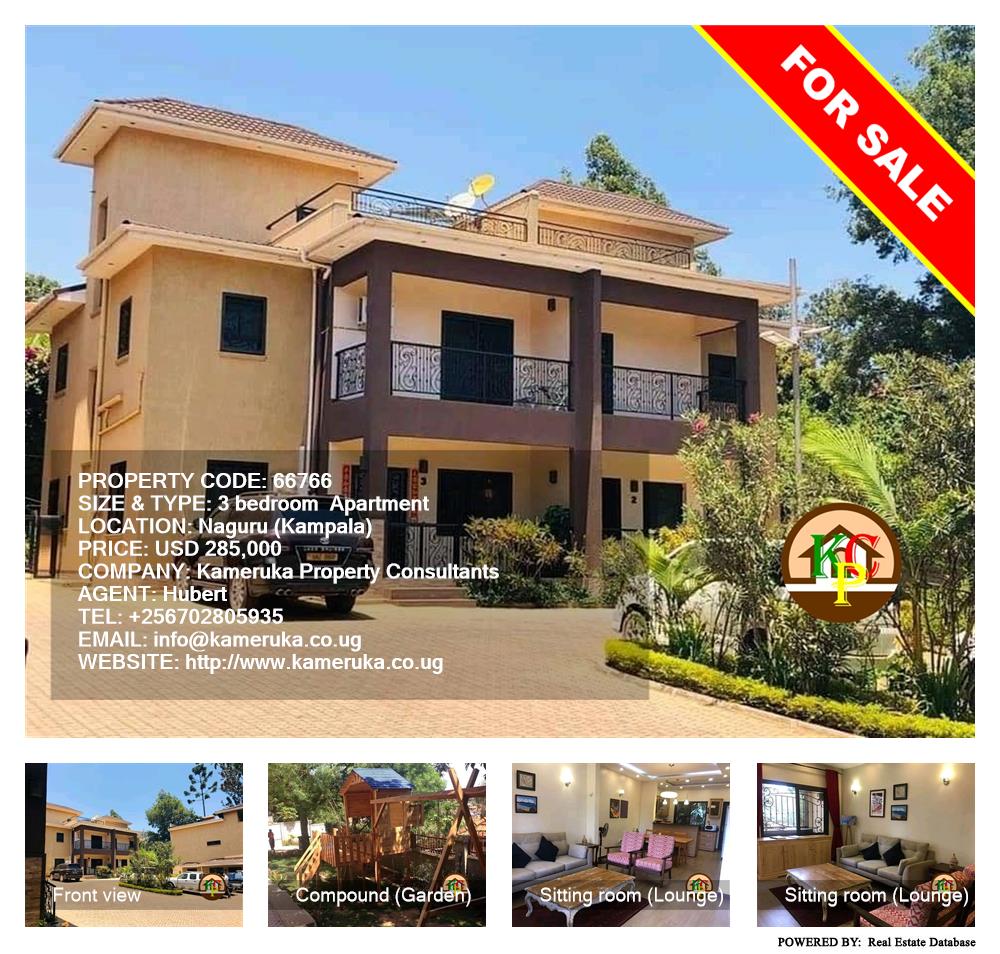 3 bedroom Apartment  for sale in Naguru Kampala Uganda, code: 66766