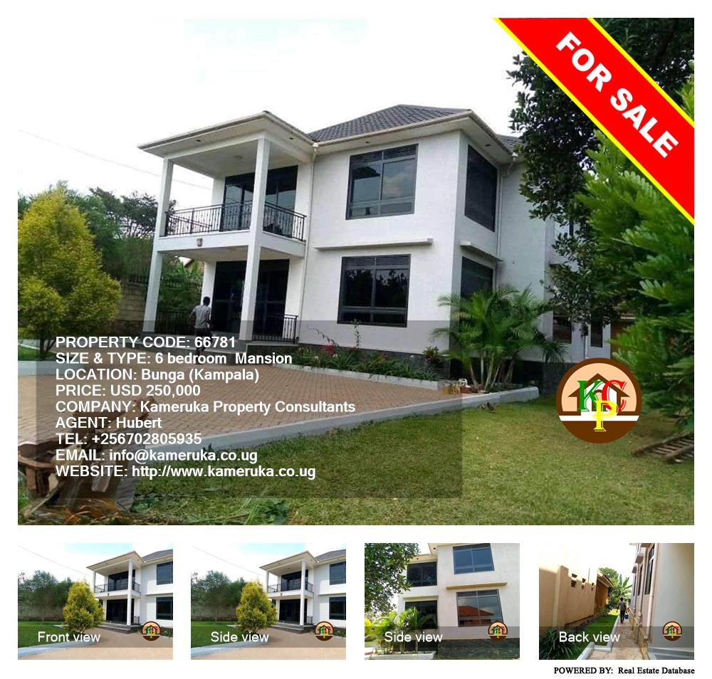 6 bedroom Mansion  for sale in Bbunga Kampala Uganda, code: 66781