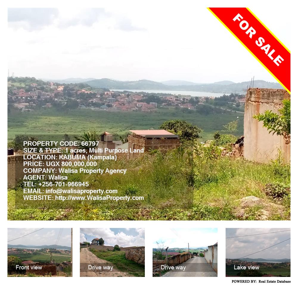 Multipurpose Land  for sale in Kabuma Kampala Uganda, code: 66797