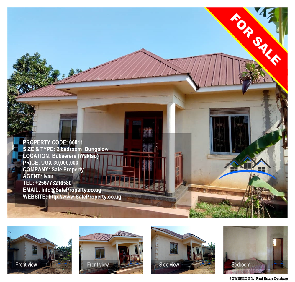 2 bedroom Bungalow  for sale in Bukeelele Wakiso Uganda, code: 66811