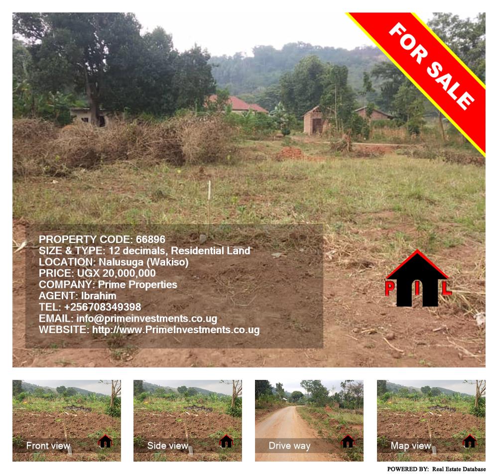 Residential Land  for sale in Nalusuga Wakiso Uganda, code: 66896