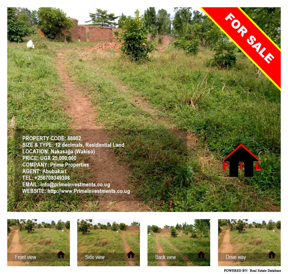 Residential Land  for sale in Nakassajja Wakiso Uganda, code: 66902