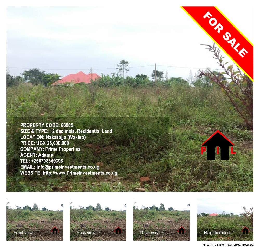 Residential Land  for sale in Nakassajja Wakiso Uganda, code: 66905