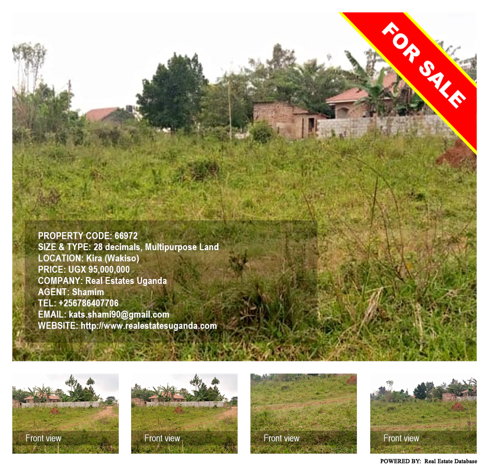 Multipurpose Land  for sale in Kira Wakiso Uganda, code: 66972