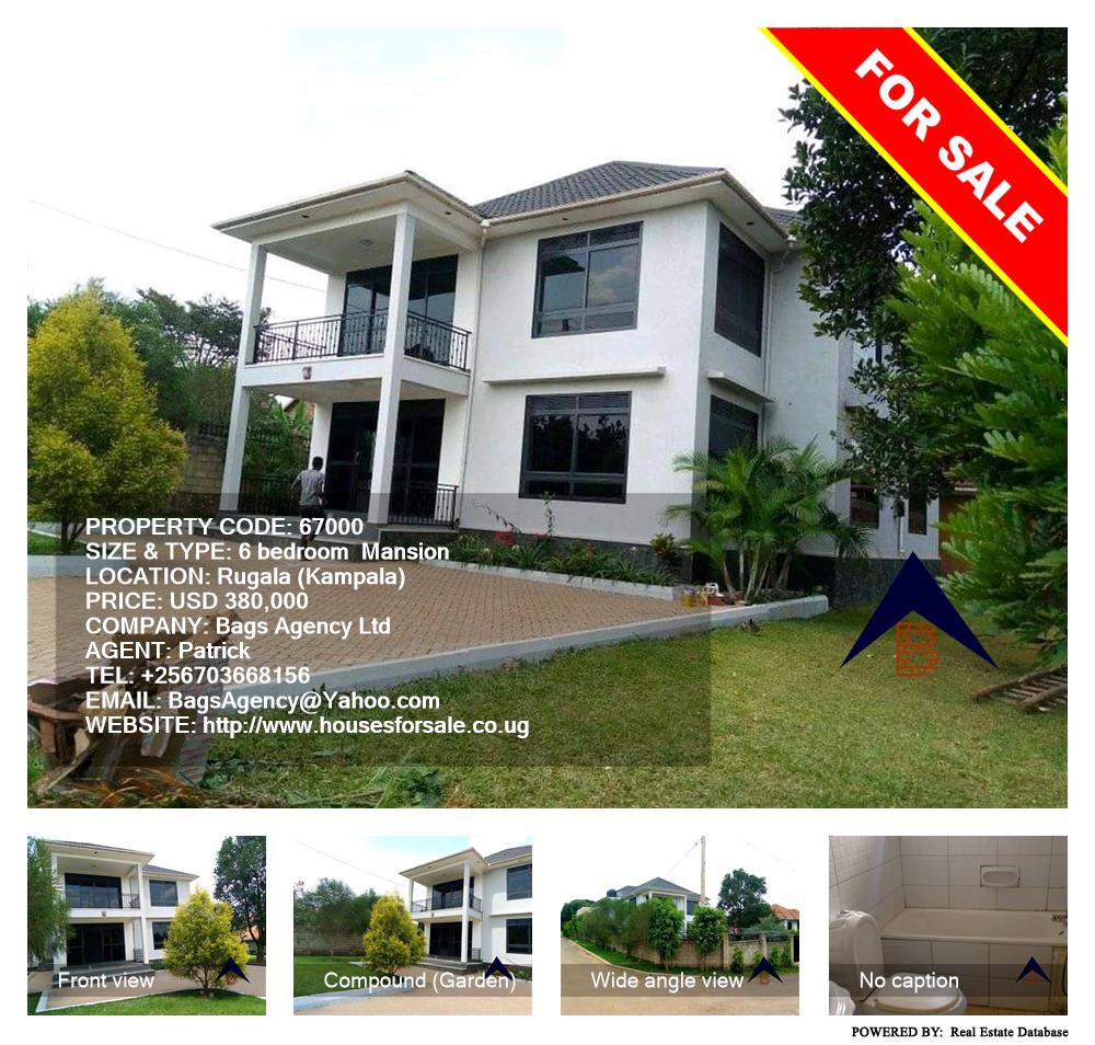6 bedroom Mansion  for sale in Rugala Kampala Uganda, code: 67000