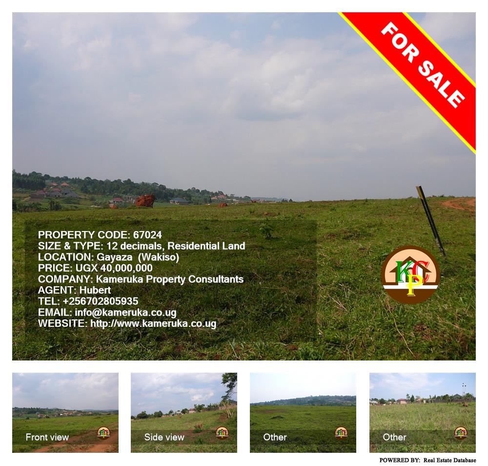 Residential Land  for sale in Gayaza Wakiso Uganda, code: 67024