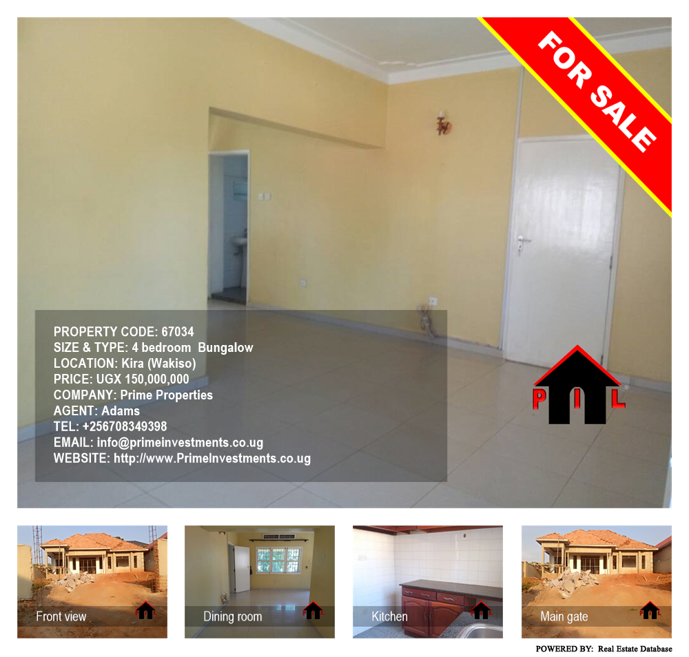 4 bedroom Bungalow  for sale in Kira Wakiso Uganda, code: 67034