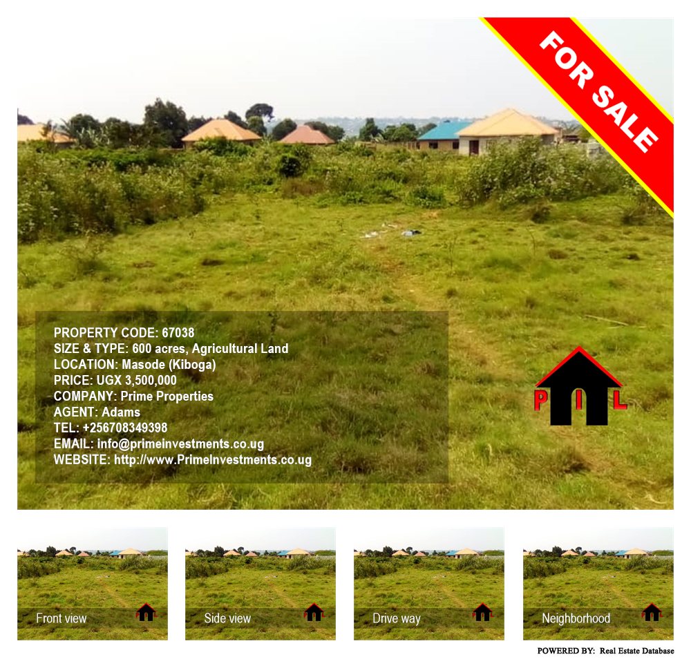 Agricultural Land  for sale in Masode Kiboga Uganda, code: 67038