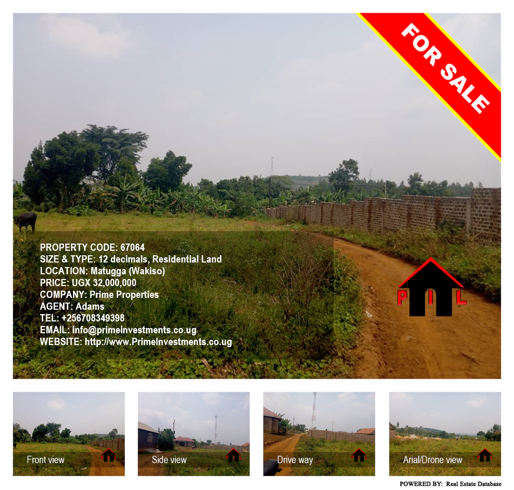 Residential Land  for sale in Matugga Wakiso Uganda, code: 67064