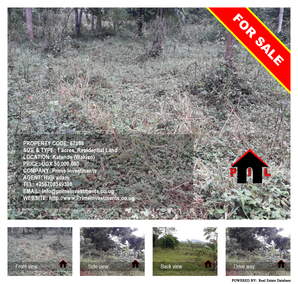 Residential Land  for sale in Katende Wakiso Uganda, code: 67086