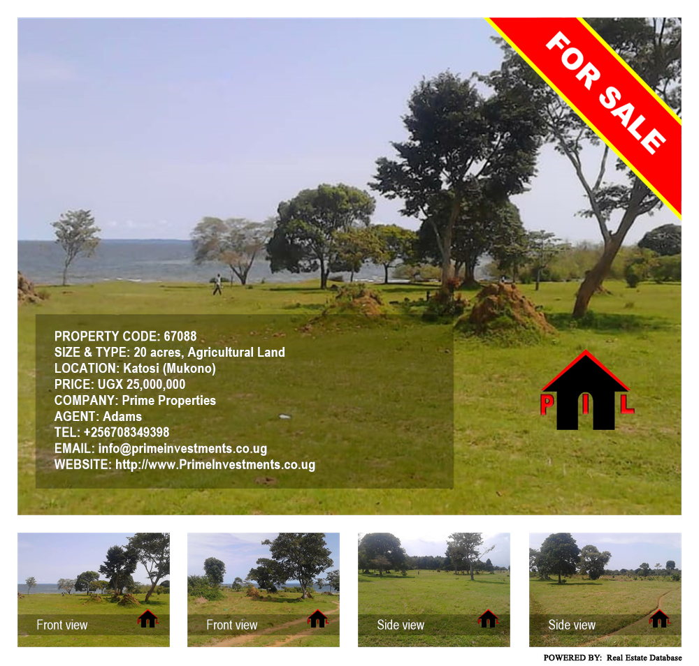 Agricultural Land  for sale in Katosi Mukono Uganda, code: 67088