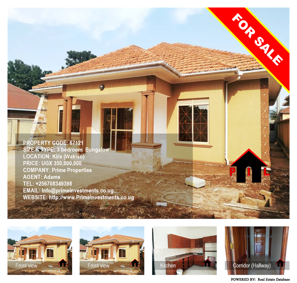 3 bedroom Bungalow  for sale in Kira Wakiso Uganda, code: 67121