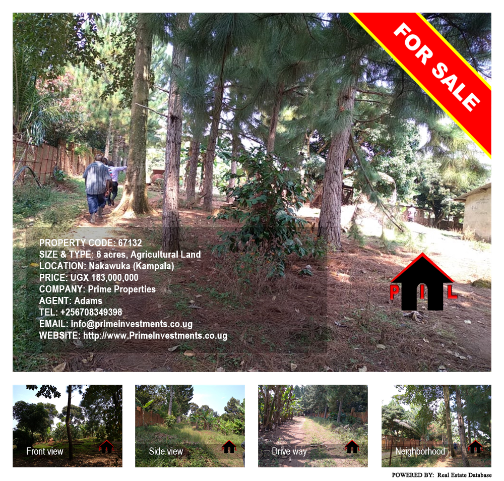 Agricultural Land  for sale in Nakawuka Kampala Uganda, code: 67132