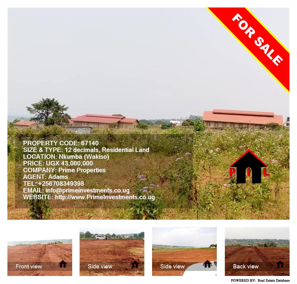 Residential Land  for sale in Nkumba Wakiso Uganda, code: 67140