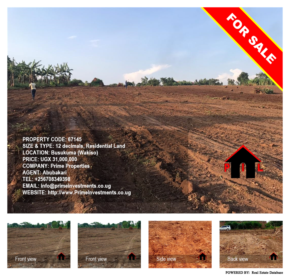 Residential Land  for sale in Busukuma Wakiso Uganda, code: 67145