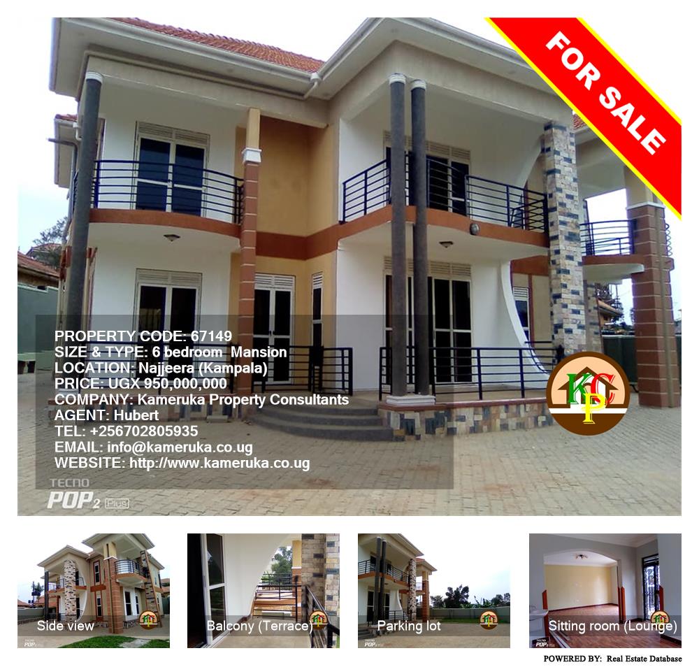 6 bedroom Mansion  for sale in Najjera Kampala Uganda, code: 67149