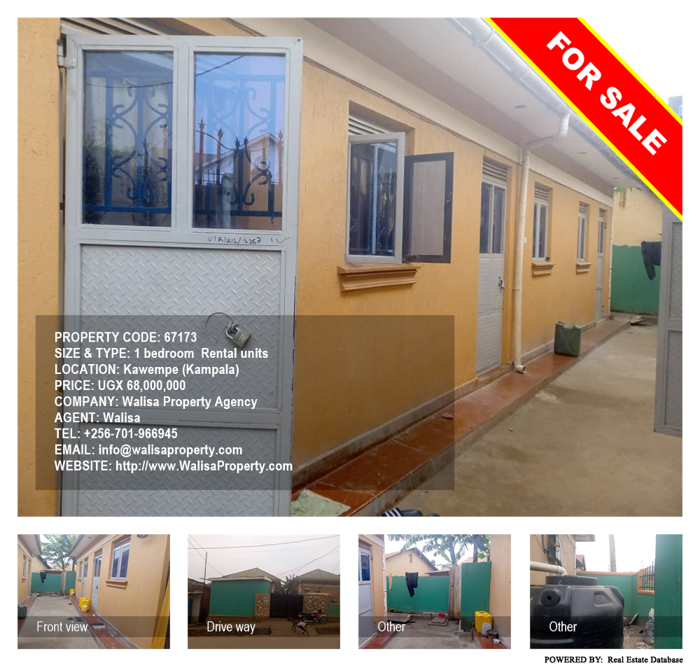 1 bedroom Rental units  for sale in Kawempe Kampala Uganda, code: 67173