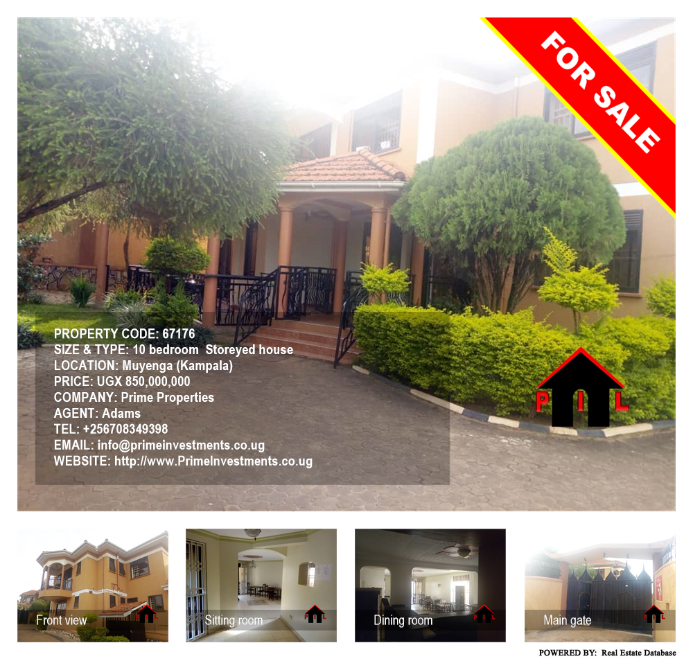 10 bedroom Storeyed house  for sale in Muyenga Kampala Uganda, code: 67176