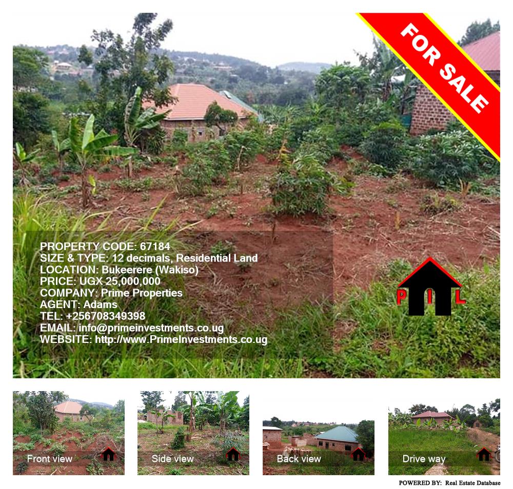 Residential Land  for sale in Bukeelele Wakiso Uganda, code: 67184