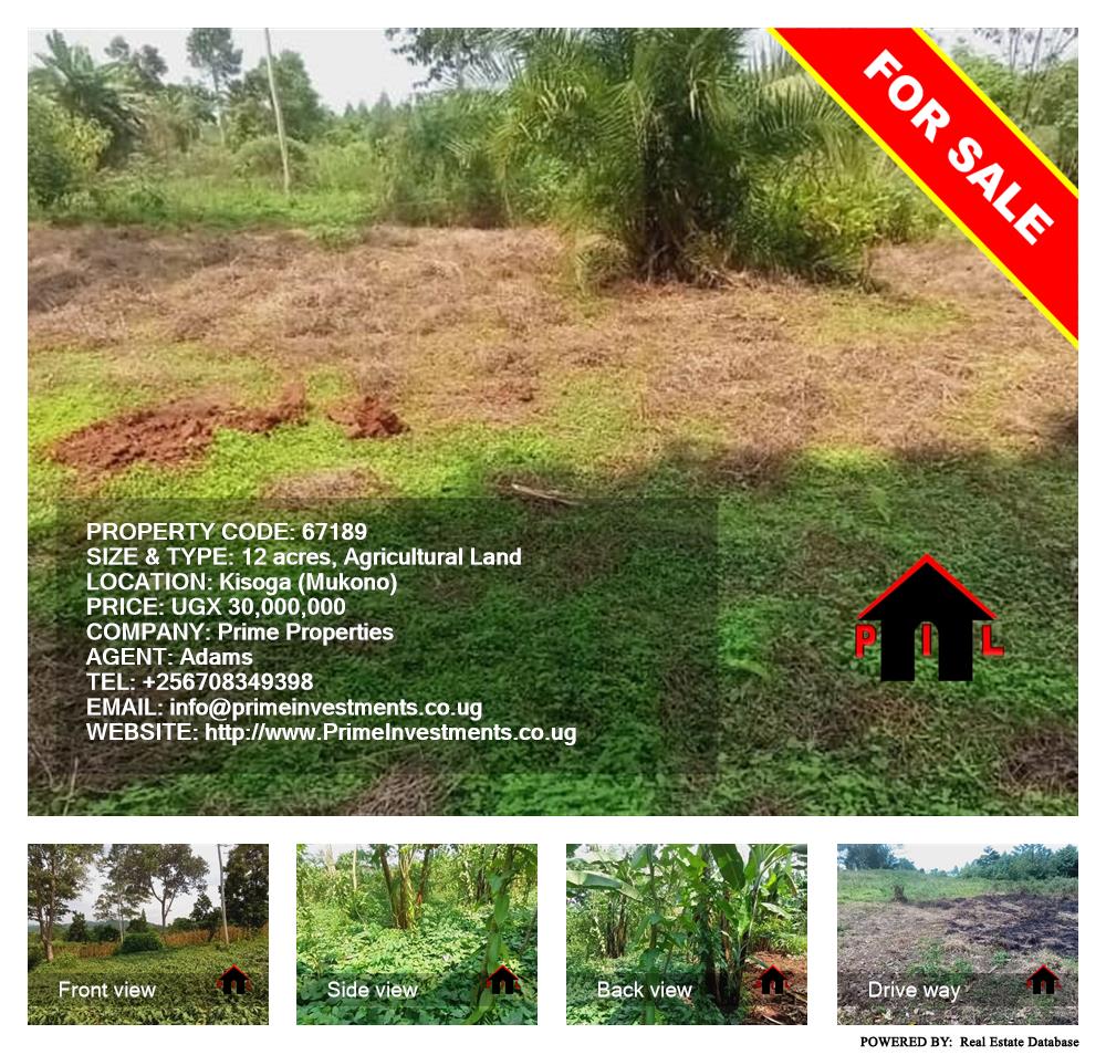 Agricultural Land  for sale in Kisoga Mukono Uganda, code: 67189