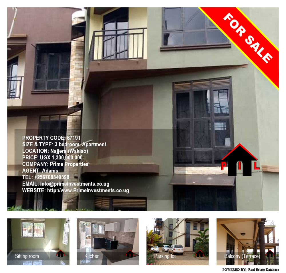 3 bedroom Apartment  for sale in Najjera Wakiso Uganda, code: 67191