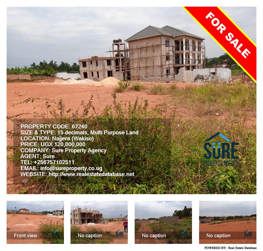 Multipurpose Land  for sale in Najjera Wakiso Uganda, code: 67240