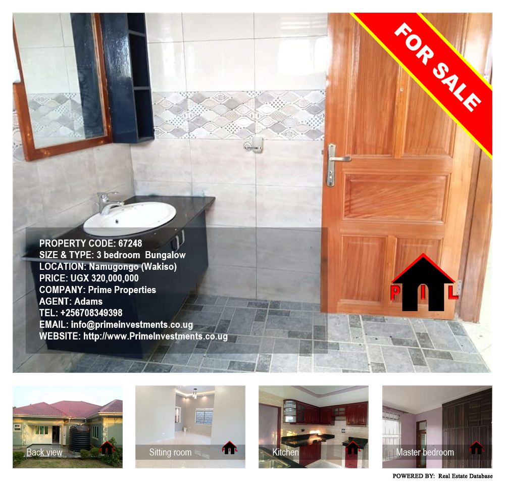 3 bedroom Bungalow  for sale in Namugongo Wakiso Uganda, code: 67248