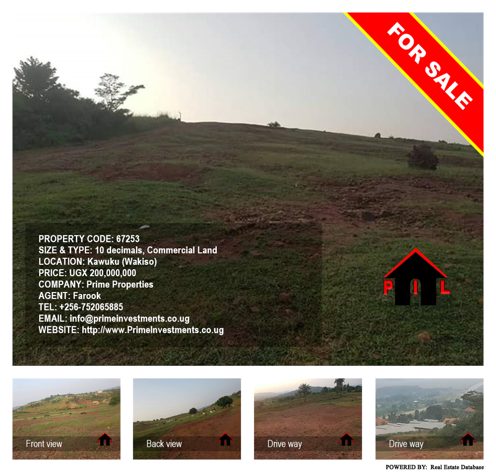 Commercial Land  for sale in Kawuku Wakiso Uganda, code: 67253