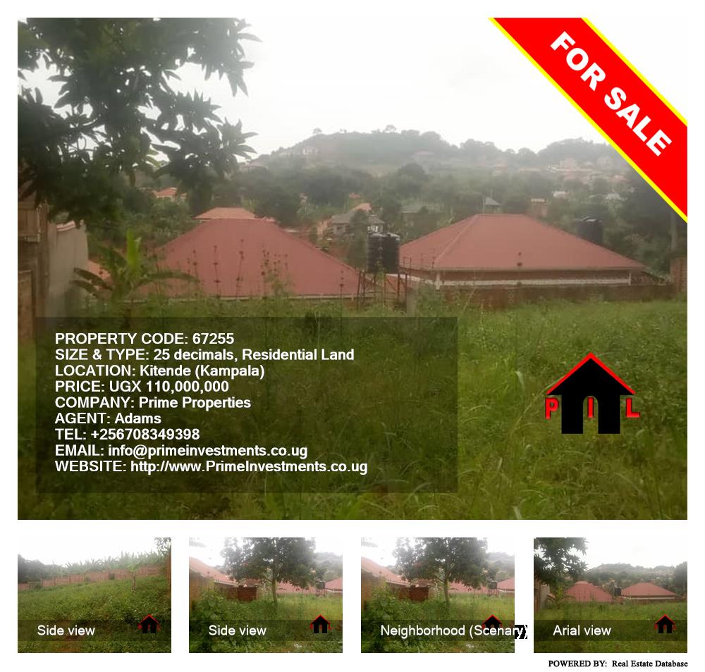 Residential Land  for sale in Kitende Kampala Uganda, code: 67255