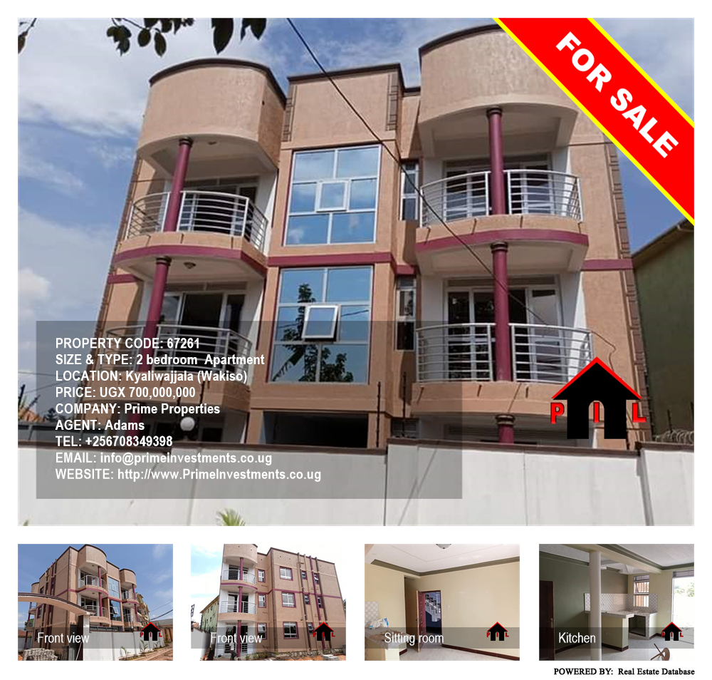 2 bedroom Apartment  for sale in Kyaliwajjala Wakiso Uganda, code: 67261