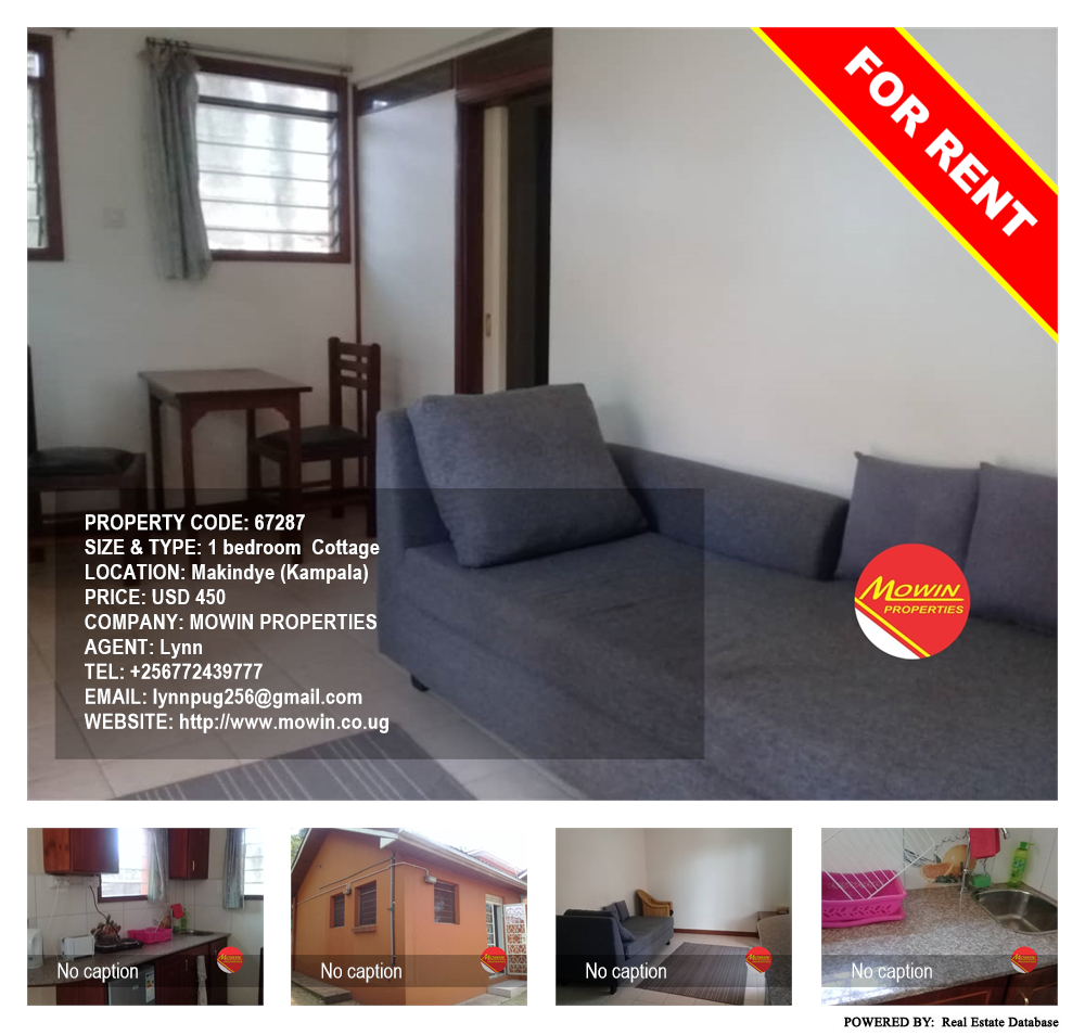 1 bedroom Cottage  for rent in Makindye Kampala Uganda, code: 67287