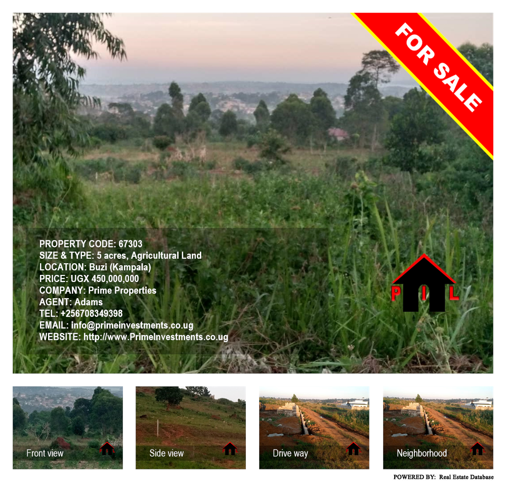 Agricultural Land  for sale in Buzi Kampala Uganda, code: 67303