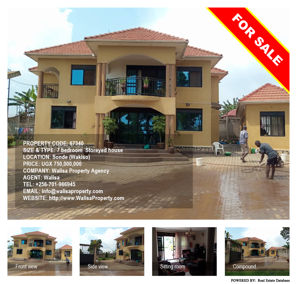 7 bedroom Storeyed house  for sale in Sonde Wakiso Uganda, code: 67340