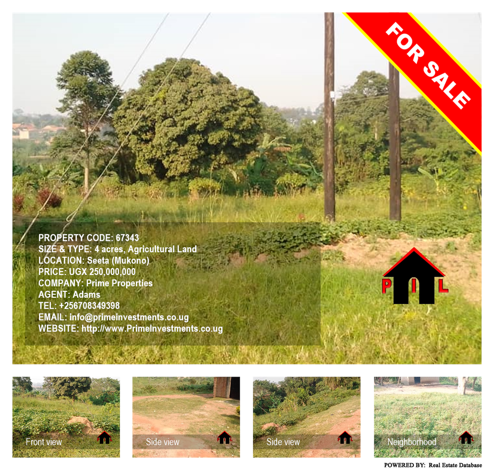 Agricultural Land  for sale in Seeta Mukono Uganda, code: 67343