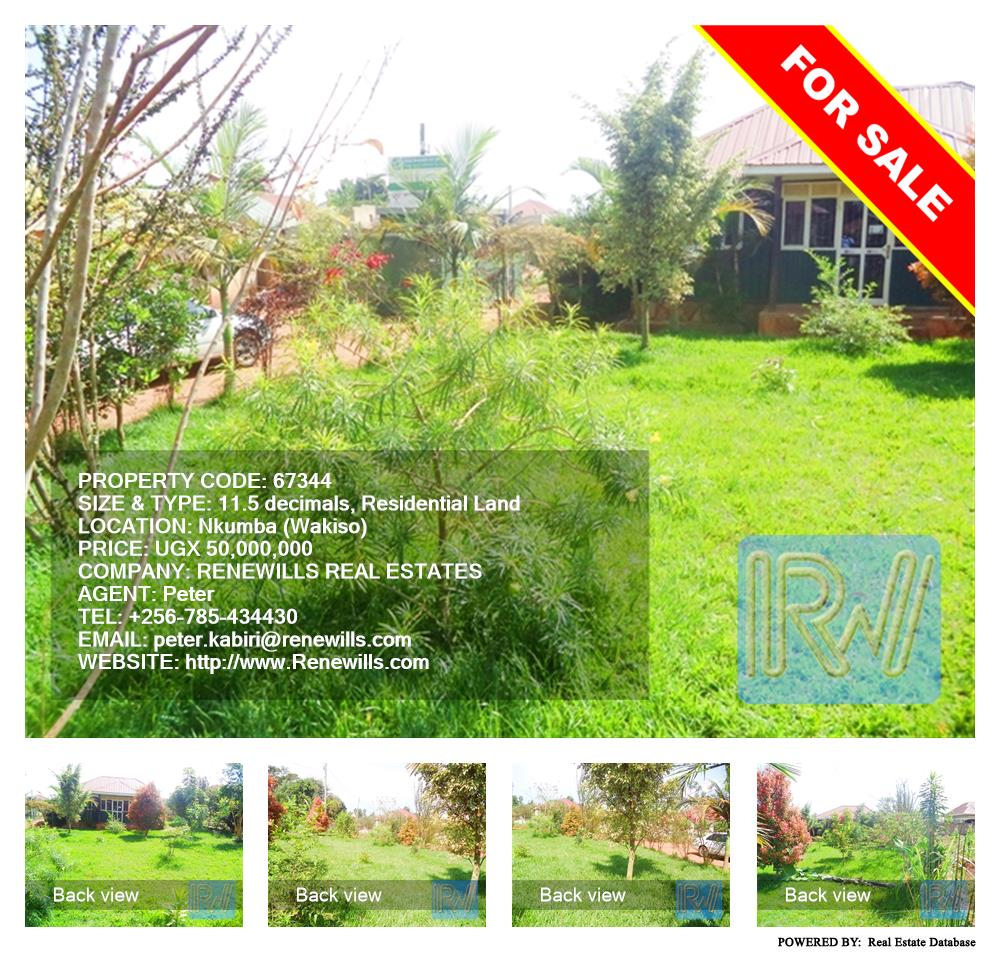 Residential Land  for sale in Nkumba Wakiso Uganda, code: 67344