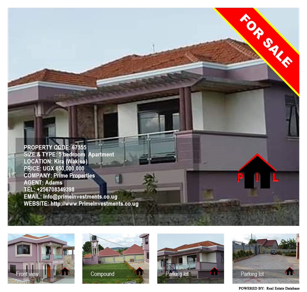 5 bedroom Apartment  for sale in Kira Wakiso Uganda, code: 67355