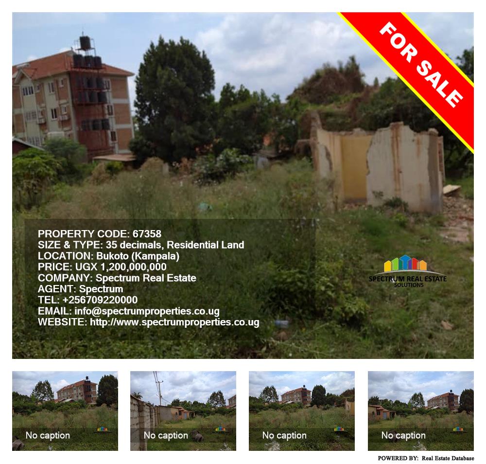 Residential Land  for sale in Bukoto Kampala Uganda, code: 67358
