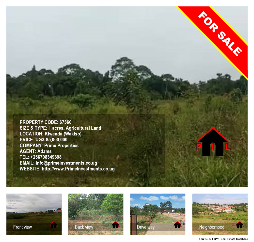 Agricultural Land  for sale in Kiwenda Wakiso Uganda, code: 67360