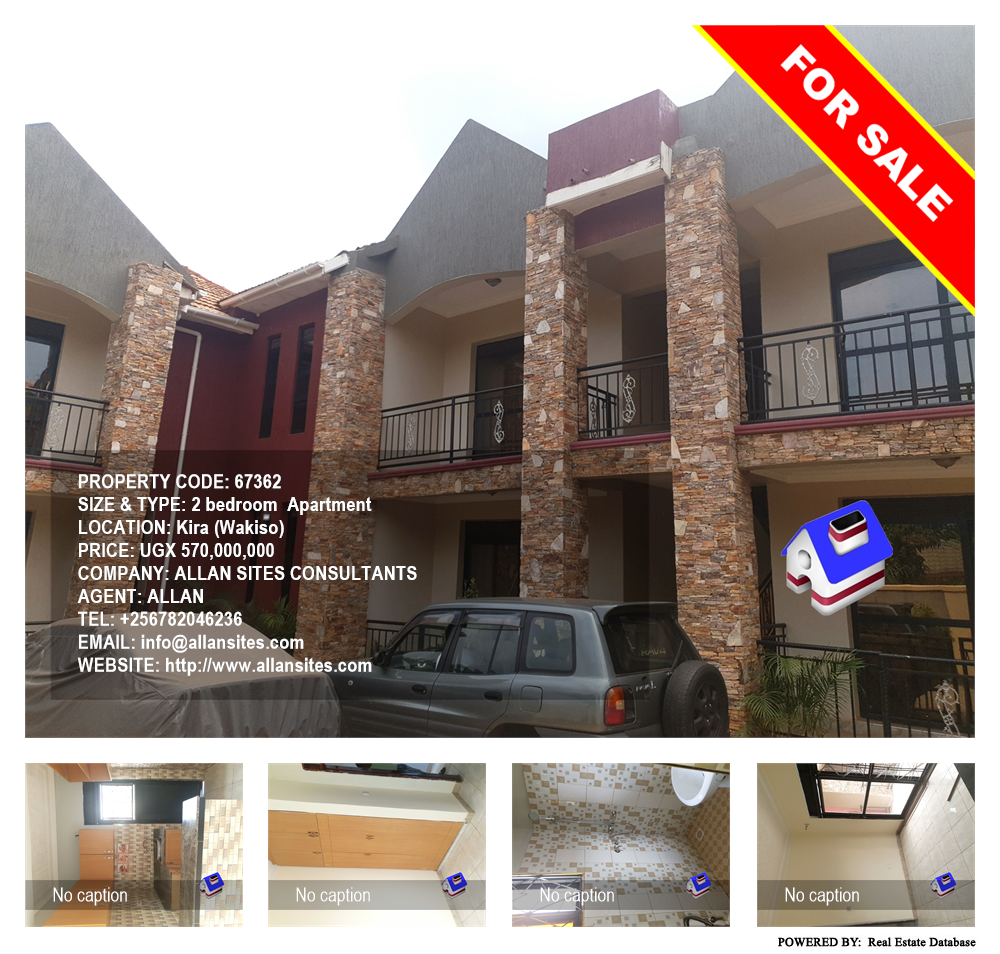 2 bedroom Apartment  for sale in Kira Wakiso Uganda, code: 67362