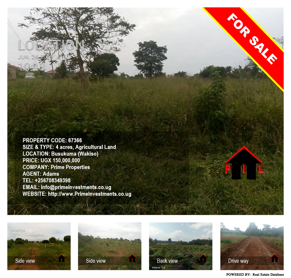 Agricultural Land  for sale in Busukuma Wakiso Uganda, code: 67366
