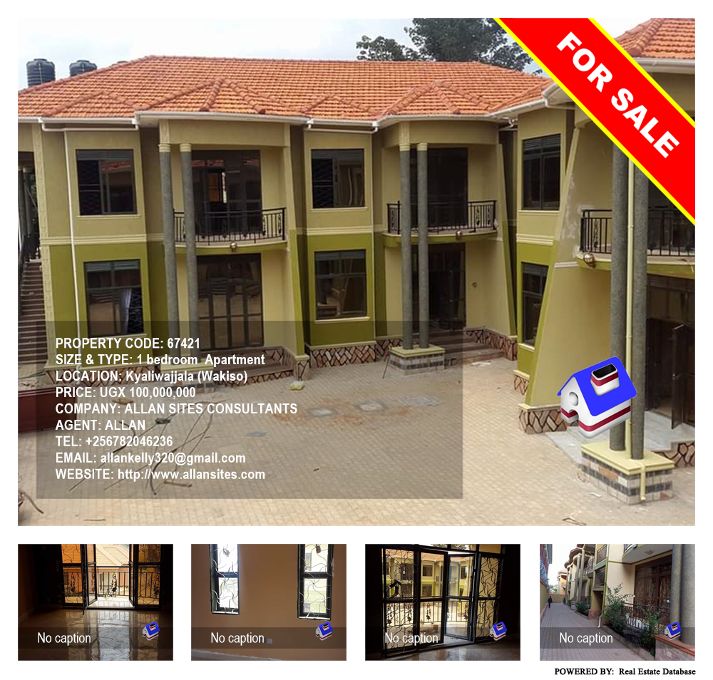 1 bedroom Apartment  for sale in Kyaliwajjala Wakiso Uganda, code: 67421