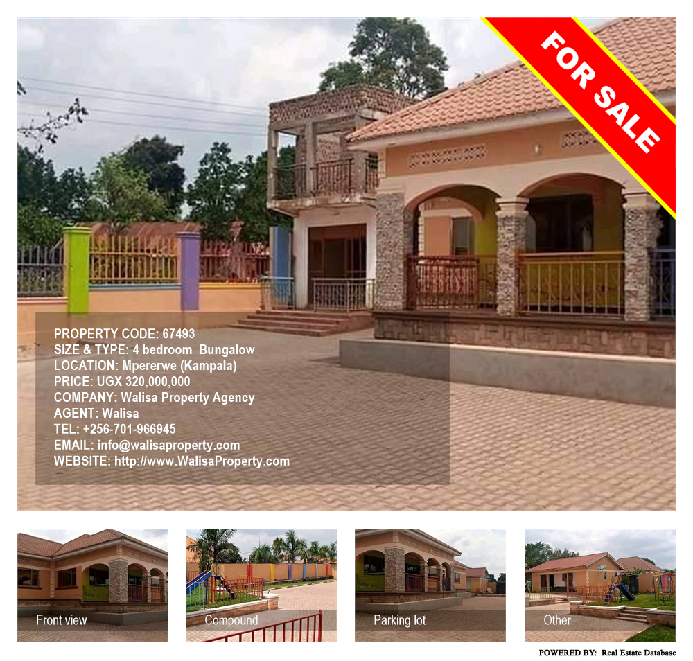 4 bedroom Bungalow  for sale in Mpererwe Kampala Uganda, code: 67493