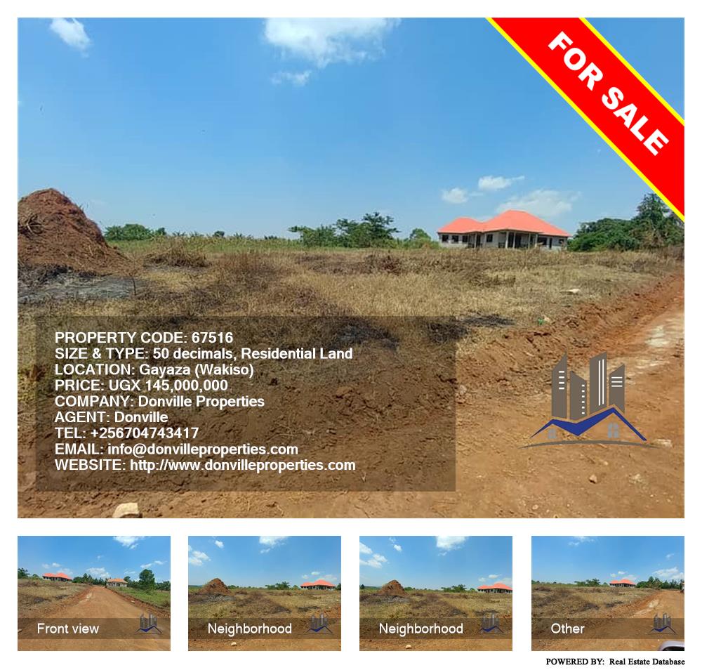 Residential Land  for sale in Gayaza Wakiso Uganda, code: 67516