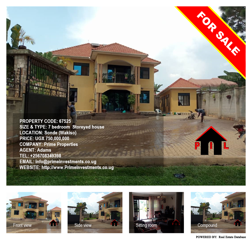 7 bedroom Storeyed house  for sale in Sonde Wakiso Uganda, code: 67525